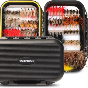 Fly Fishing Flies Kit 64/100/110/120pcs Ha Dry Flies Nymphs Fly Fishing Flies Kit