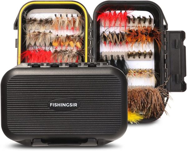 Fly Fishing Flies Kit 64/100/110/120pcs Ha Dry Flies Nymphs Fly Fishing Flies Kit - Image 2