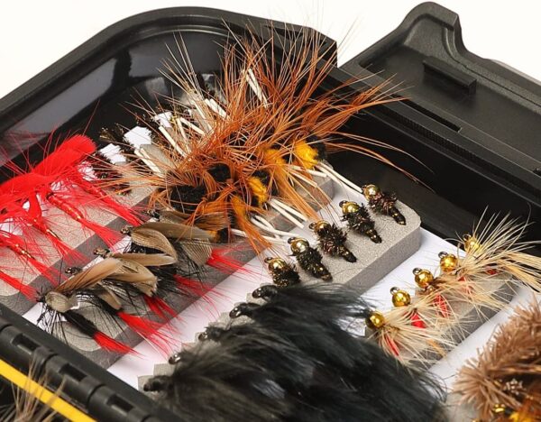 Fly Fishing Flies Kit 64/100/110/120pcs Ha Dry Flies Nymphs Fly Fishing Flies Kit - Image 3