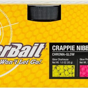 PowerBait ChromaGlow Crappie Nibble Fishing D Fishing Artificial Bait Soft Plastic Lures