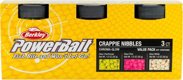 PowerBait ChromaGlow Crappie Nibble Fishing D Fishing Artificial Bait Soft Plastic Lures