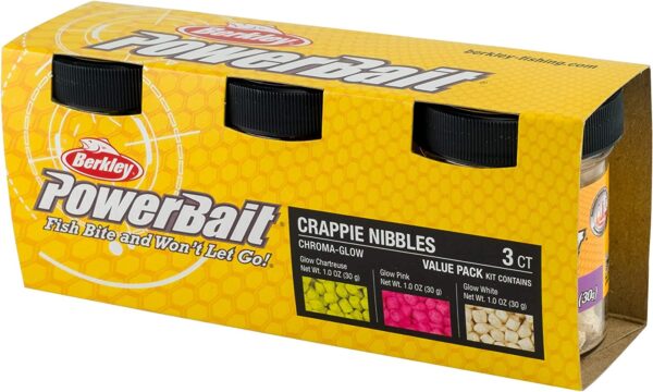 PowerBait ChromaGlow Crappie Nibble Fishing D Fishing Artificial Bait Soft Plastic Lures - Image 2