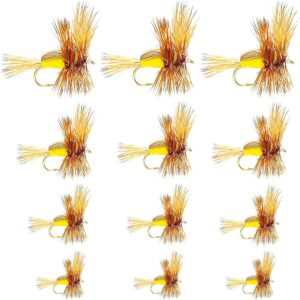 Yellow Humpy Assortment Trout Dry Fly Fishin Dry Flies Nymphs Fly Fishing Flies Kit