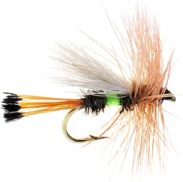 Lime Royal Trude Classic Trout Dry Fly Fishi Dry Flies Nymphs Fly Fishing Flies Kit - Image 2