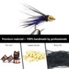 28 Pcs Fly Fishing Flies Kit Portable Handma Dry Flies Nymphs Fly Fishing Flies Kit - Image 3