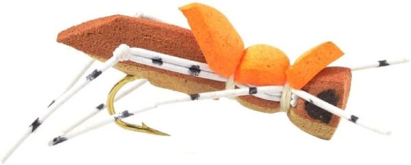 Morrish Hopper Foam Body High Visibility Gra Dry Flies Nymphs Fly Fishing Flies Kit - Image 2