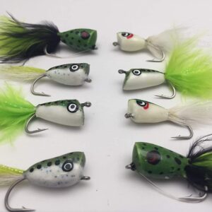 Fly Fishing Pike Flies Poppers Size 4 Saltwa Dry Flies Nymphs Fly Fishing Flies Kit