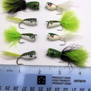 Fly Fishing Pike Flies Poppers Size 4 Saltwa Dry Flies Nymphs Fly Fishing Flies Kit