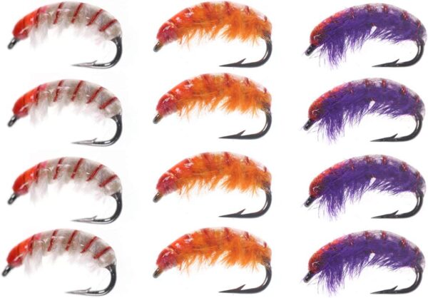 Weighted Scuds Fly Fishing Nymph Trout Fly A Dry Flies Nymphs Fly Fishing Flies Kit