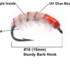 Weighted Scuds Fly Fishing Nymph Trout Fly A Dry Flies Nymphs Fly Fishing Flies Kit - Image 2