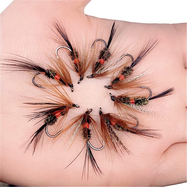 24/127-Pieces Fly Fishing Files Kit #8-#16 H Dry Flies Nymphs Fly Fishing Flies Kit - Image 5