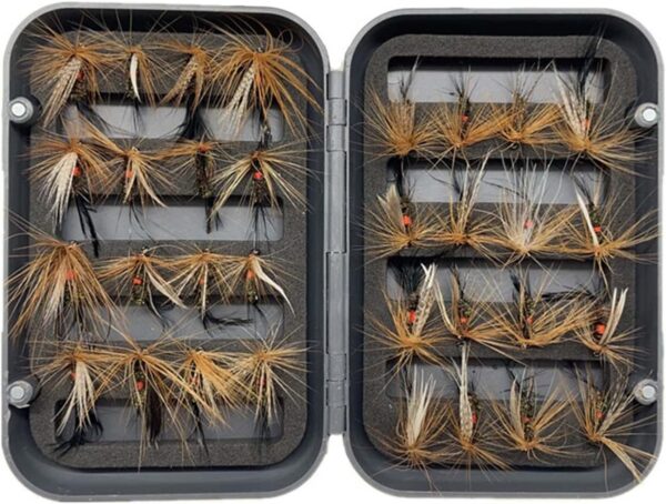 24/127-Pieces Fly Fishing Files Kit #8-#16 H Dry Flies Nymphs Fly Fishing Flies Kit - Image 6