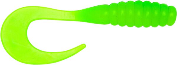 YUM Ribbontail Grub Curly-Tail Swim-Bait Bass Fishing Artificial Bait Soft Plastic Lures