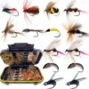 Fly Fishing Flies Kit  50/114Pcs Handmade Fl Dry Flies Nymphs Fly Fishing Flies Kit