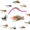 72pc Assortment  12 Popular Fly Fishing Wet  Dry Flies Nymphs Fly Fishing Flies Kit