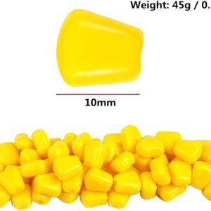 100pcs Fake Corn Soft Bait Fishing Lure Silic Fishing Artificial Bait Soft Plastic Lures