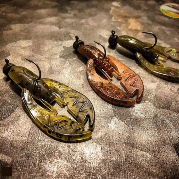 Tiny Paca Chunk 2 1/4 Inch 7 Pack Soft Plasti Fishing Artificial Bait Soft Plastic Lures - Image 4