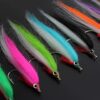 20 pcs 1/0 4cm UV Colors High Carbon Hook Po Dry Flies Nymphs Fly Fishing Flies Kit
