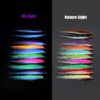 20 pcs 1/0 4cm UV Colors High Carbon Hook Po Dry Flies Nymphs Fly Fishing Flies Kit - Image 2