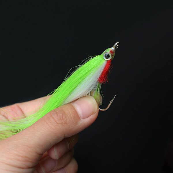 20 pcs 1/0 4cm UV Colors High Carbon Hook Po Dry Flies Nymphs Fly Fishing Flies Kit - Image 4