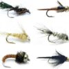 Fly Fishing Assortment with 18 Famous Nymph  Dry Flies Nymphs Fly Fishing Flies Kit