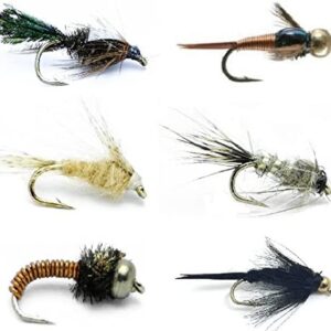 Fly Fishing Assortment with 18 Famous Nymph  Dry Flies Nymphs Fly Fishing Flies Kit