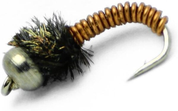 Bead Head Brassie Nymph Flies  12 Fly Fishin Dry Flies Nymphs Fly Fishing Flies Kit