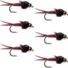 Bead Head Red Copper John Nymph Fly Fishing  Dry Flies Nymphs Fly Fishing Flies Kit