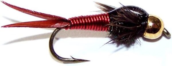 Bead Head Red Copper John Nymph Fly Fishing  Dry Flies Nymphs Fly Fishing Flies Kit - Image 2