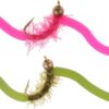 10 Pieces Trout Worm Fly Assortment Fishing  Dry Flies Nymphs Fly Fishing Flies Kit - Image 5