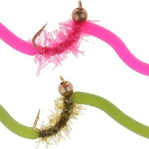 10pcs Trout Worm Fly Assortment Fishing Flie Dry Flies Nymphs Fly Fishing Flies Kit