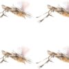 Tan Poly Parachute Hopper High Visibility Gr Dry Flies Nymphs Fly Fishing Flies Kit
