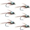 Bead Head Flash Back Pheasant Tail Nymph Fly Dry Flies Nymphs Fly Fishing Flies Kit