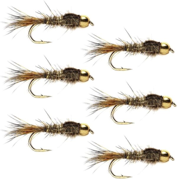 Bead Head Gold Ribbed Hare's Ear Nymph Fly F Dry Flies Nymphs Fly Fishing Flies Kit