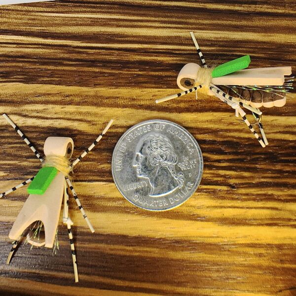 Indicator Foam Hopper 6 Pc Topwater Fly Fi Dry Flies Nymphs Fly Fishing Flies Kit - Image 5