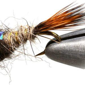 1 Doz Bead Head Gold Ribbed Hares Ear Flas Dry Flies Nymphs Fly Fishing Flies Kit