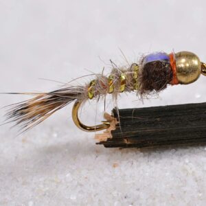 1 Doz Bead Head Gold Ribbed Hares Ear Flas Dry Flies Nymphs Fly Fishing Flies Kit