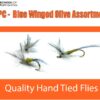 - Blue Winged Olive Fly 12PC Assortment Dry Flies Nymphs Fly Fishing Flies Kit - Image 2