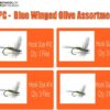 - Blue Winged Olive Fly 12PC Assortment Dry Flies Nymphs Fly Fishing Flies Kit - Image 4
