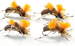 The Fly Fishing Place Brown Becho Foam Body  Dry Flies Nymphs Fly Fishing Flies Kit