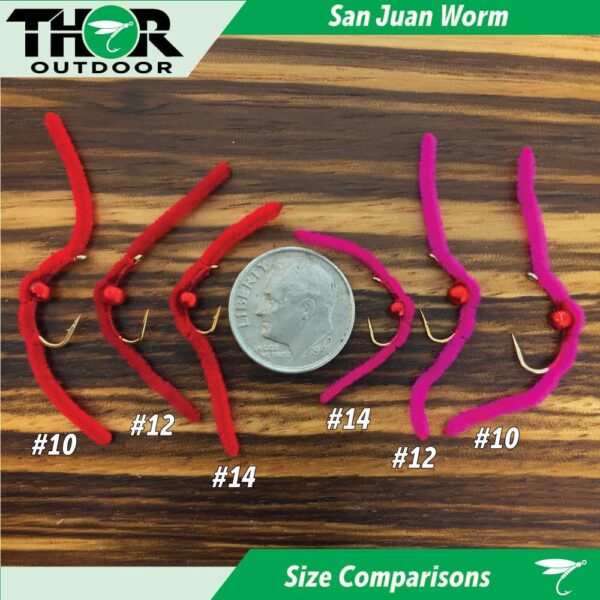 San Juan Worm 6 Pc Trout Fly Fishing Set Dry Flies Nymphs Fly Fishing Flies Kit - Image 3