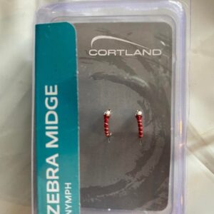 Zebra Midge 2 Pack Dry Flies Nymphs Fly Fishing Flies Kit