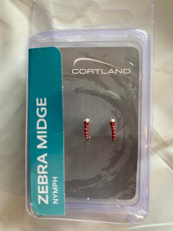 Zebra Midge 2 Pack Dry Flies Nymphs Fly Fishing Flies Kit