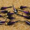12 Flies Purple Prince Nymph Flies Tied on Dry Flies Nymphs Fly Fishing Flies Kit - Image 2