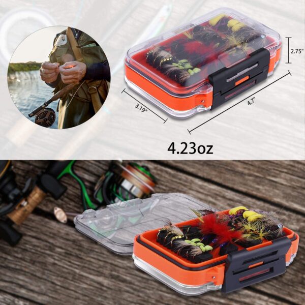 Fly Fishing Flies Kit  36/78Pcs Fly Fishing  Dry Flies Nymphs Fly Fishing Flies Kit - Image 5